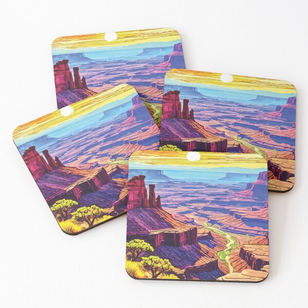 Item preview, Canyonlands National Park Mosaic Landscape Art Print designed and sold by designmari.