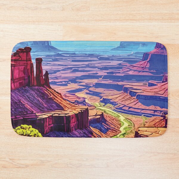 Item preview, Canyonlands National Park Mosaic Landscape Art Print designed and sold by designmari.