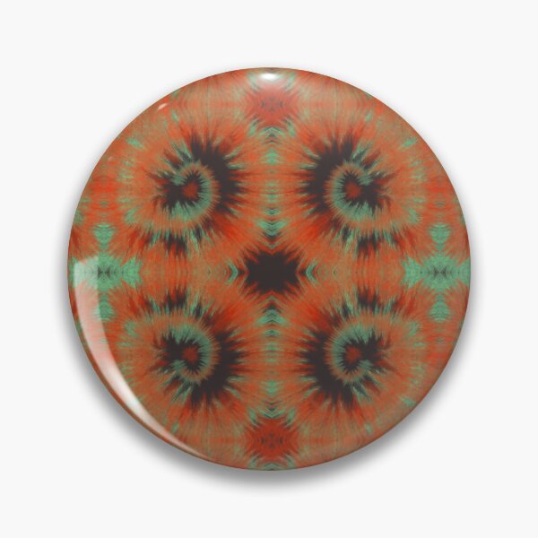 Item preview, Orange and green tie dye pattern designed and sold by SweetLilith.