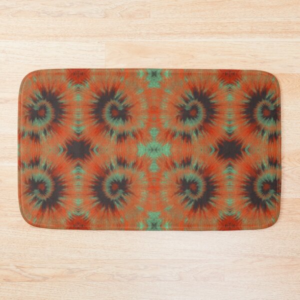 Item preview, Orange and green tie dye pattern designed and sold by SweetLilith.