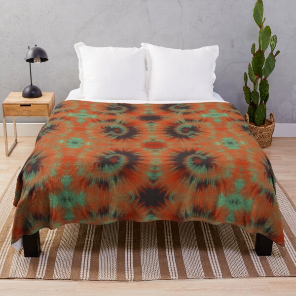 Item preview, Orange and green tie dye pattern designed and sold by SweetLilith.