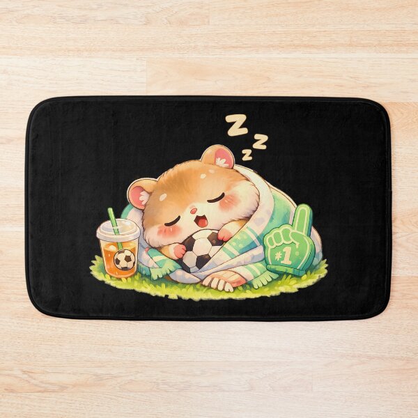 Item preview, Sleepy Match Hamster ?⚽ Cute Football Fan Design designed and sold by Pick'n Quick.