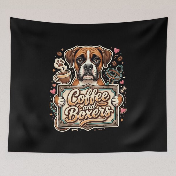 Item preview, Funny Boxer Dog Coffee Lover Graphic for Boxer Owners designed and sold by bilal sibgui.