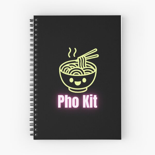 Aperçu de l'œuvre Bol de nouilles Pho mignon et néon, design kawaii pour soupe vietnamienne créée et vendue par luckyhue.
