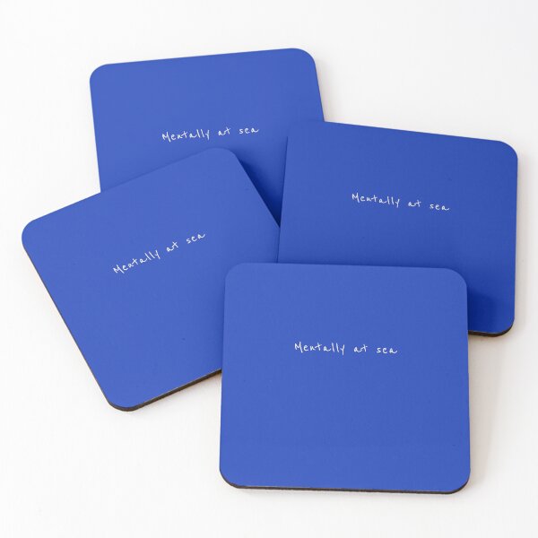 Item preview,  Mentally at Sea — Minimal Ocean Typography Design designed and sold by Lumi-Bloom.