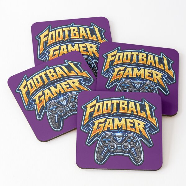 Item preview, ⚡GAMER FOOTBALL GEEK NERD RETRO PRINT designed and sold by Atelier RLGS.