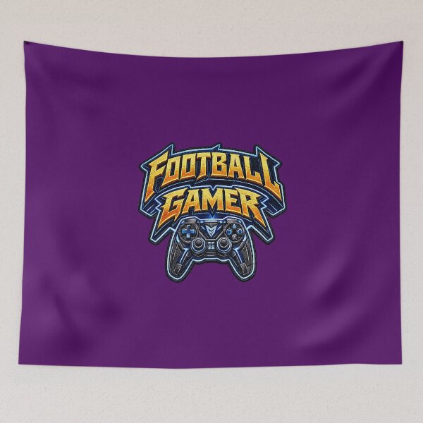 Item preview, ⚡GAMER FOOTBALL GEEK NERD RETRO PRINT designed and sold by Atelier RLGS.