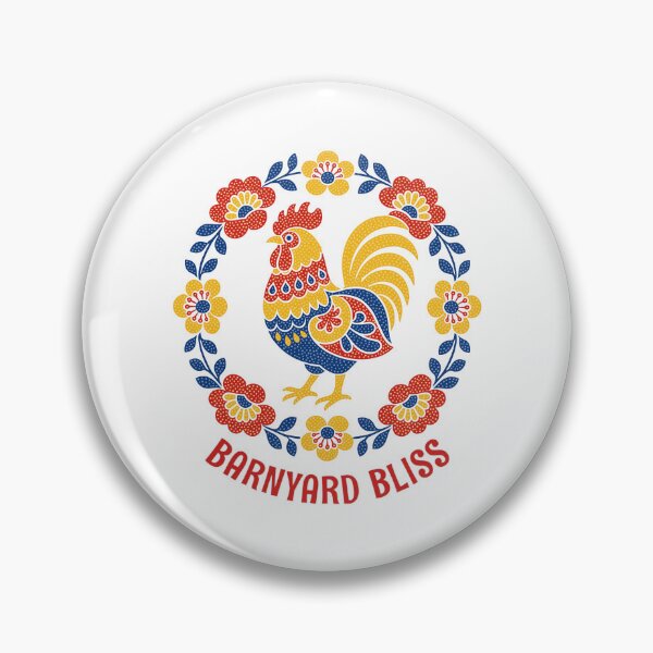 Item preview, Barnyard Bliss Folk Art Rooster Country Life designed and sold by AntiqueImages.