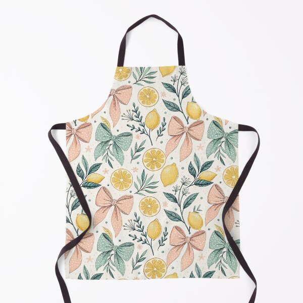 Item preview, Coquette Lemon Bows Seamless Pattern designed and sold by Petal & Pattern Co.
