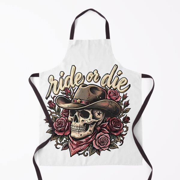 Item preview, Cowboy skull with roses and ride or die designed and sold by By:MarcinK.