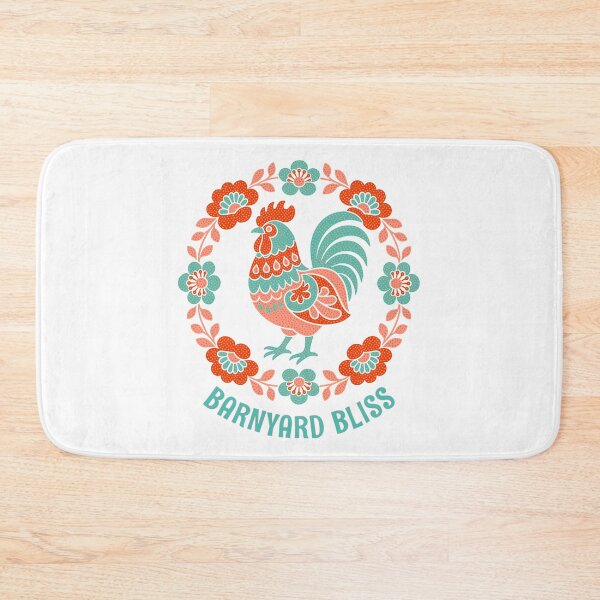Item preview, Barnyard Bliss Rooster Folk Art Chicken Keeper designed and sold by AntiqueImages.