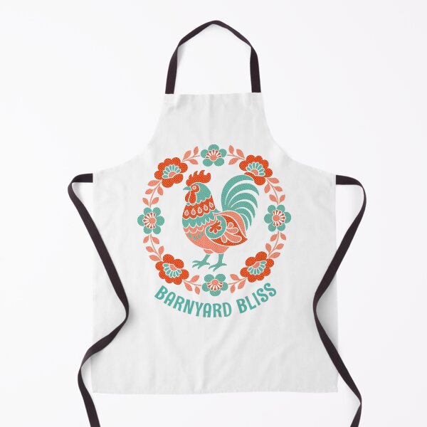 Item preview, Barnyard Bliss Rooster Folk Art Chicken Keeper designed and sold by AntiqueImages.