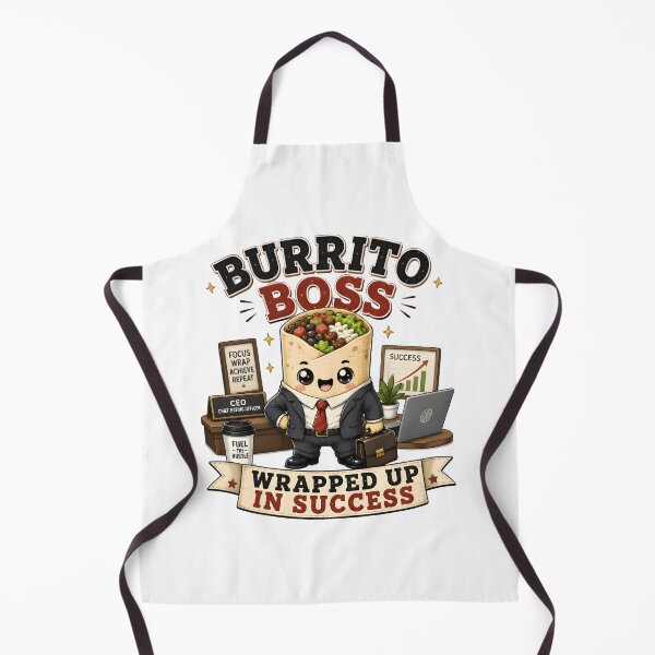 Item preview, Burrito Boss Kawaii Business Burrito - Wrapped Up In Success Cute Food Pun designed and sold by Snackwear Apparel.