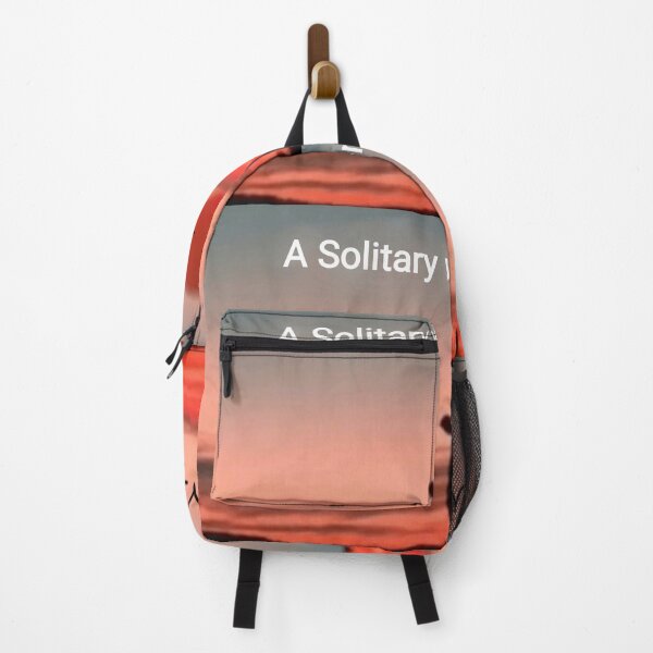 Item preview, A Solitary Wonderer – Man Walking Alone at Sunset | Minimalist Orange & Black Art designed and sold by KRVC Studio .