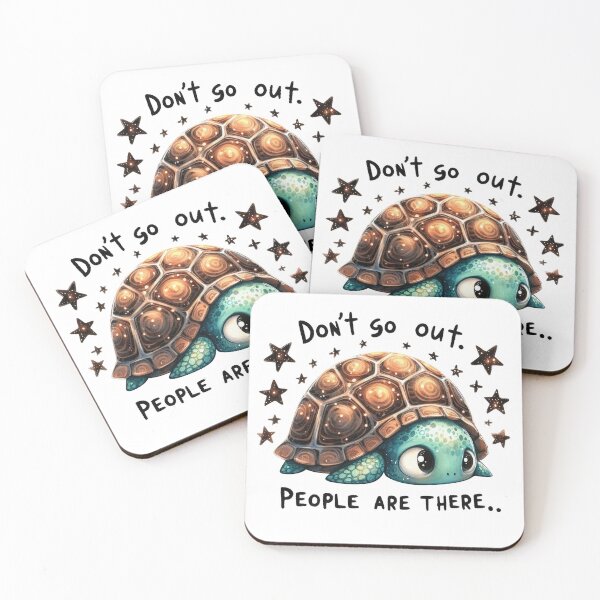 Item preview, Don't Go Out, People Are There.... | Sticker designed and sold by animenosekaiii.