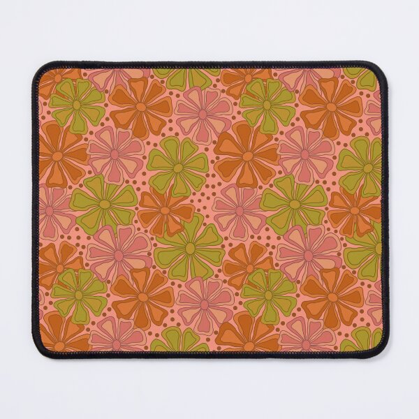 Item preview, Modern flowers on peach background designed and sold by MarySchwindt.