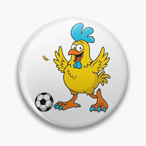 Item preview, Crazy Funny Chicken Soccer Player Playing Football Cartoon designed and sold by DH-ArtLab.