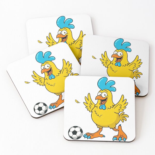 Item preview, Crazy Funny Chicken Soccer Player Playing Football Cartoon designed and sold by DH-ArtLab.