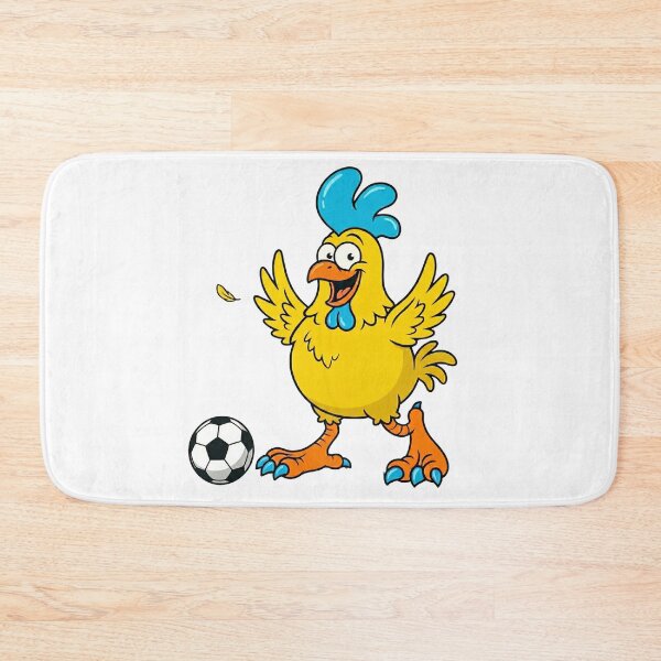 Item preview, Crazy Funny Chicken Soccer Player Playing Football Cartoon designed and sold by DH-ArtLab.