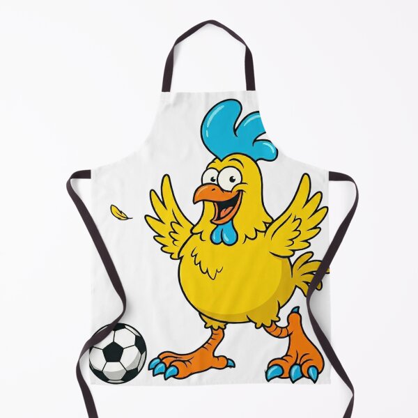 Item preview, Crazy Funny Chicken Soccer Player Playing Football Cartoon designed and sold by DH-ArtLab.