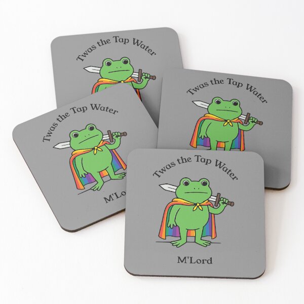 Item preview, Twas The Tap Water M'Lord Frog Meme designed and sold by d247.