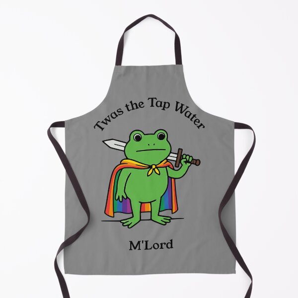 Item preview, Twas The Tap Water M'Lord Frog Meme designed and sold by d247.