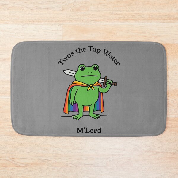 Item preview, Twas The Tap Water M'Lord Frog Meme designed and sold by d247.