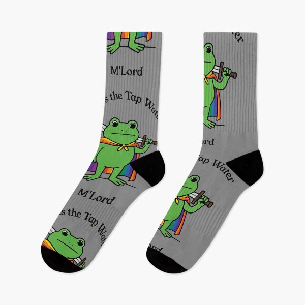 Item preview, Twas The Tap Water M'Lord Frog Meme designed and sold by d247.