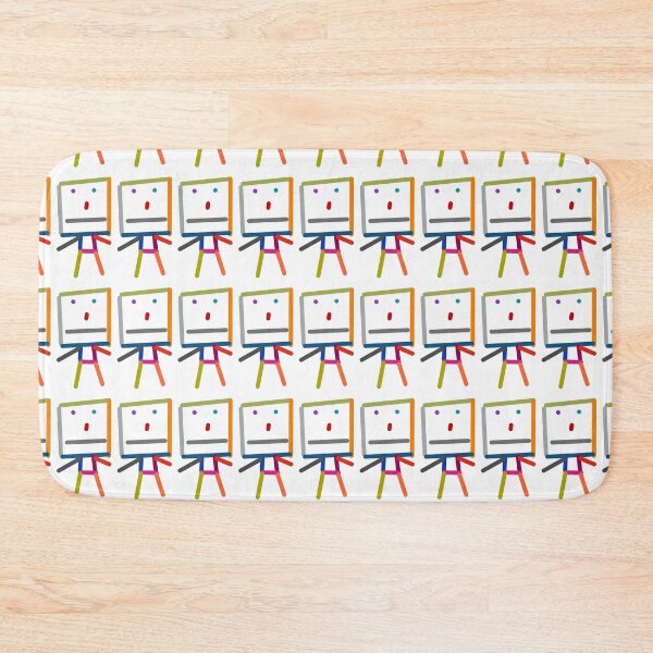 Item preview, a simple, stylized drawing of a stick-figure robot or character made from colorful, thick lines with rounded ends designed and sold by buynowandtoday.