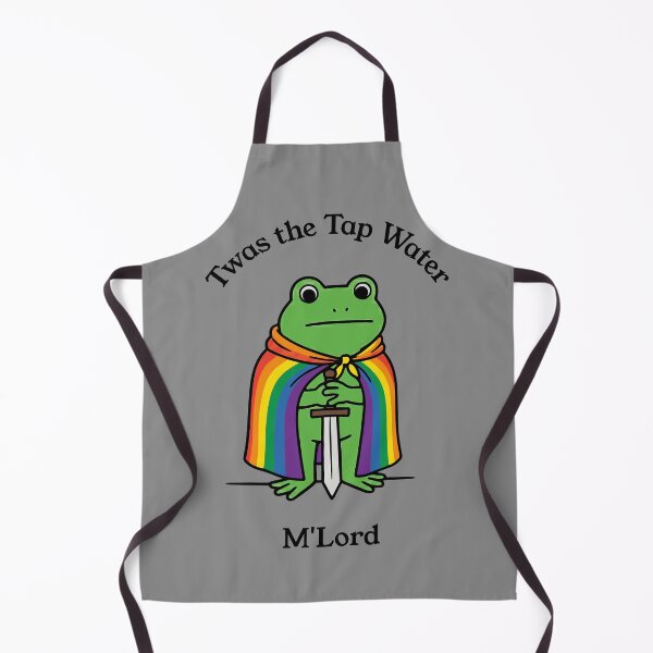 Item preview, Twas the Tap Water M'Lord Funny Frog Meme designed and sold by d247.