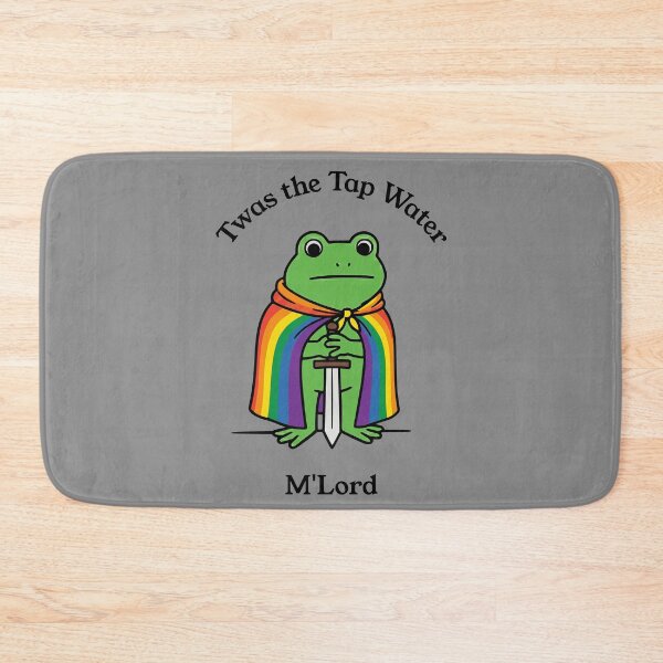Item preview, Twas the Tap Water M'Lord Funny Frog Meme designed and sold by d247.