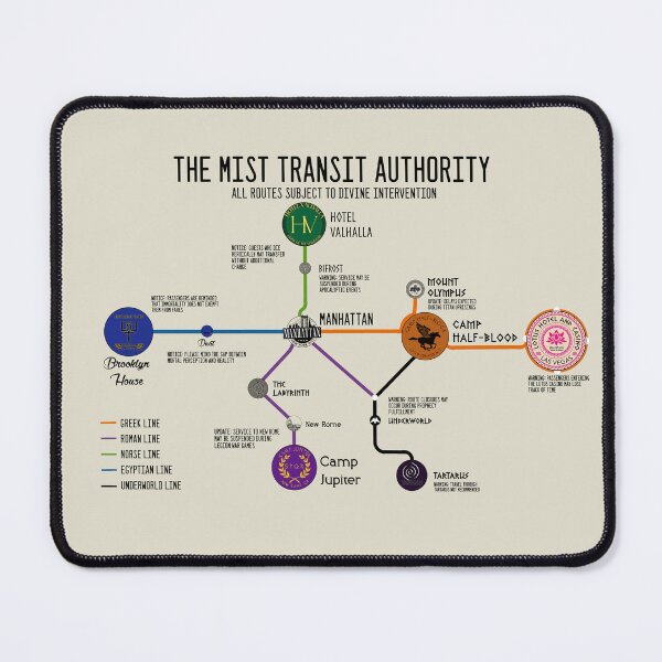 Item preview, Map of the Riordanverse designed and sold by AnnabethQuinn.