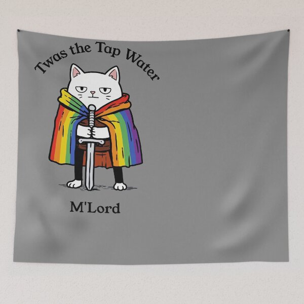Item preview, Twas the Tap Water M'Lord Cat Rainbow Sword designed and sold by d247.