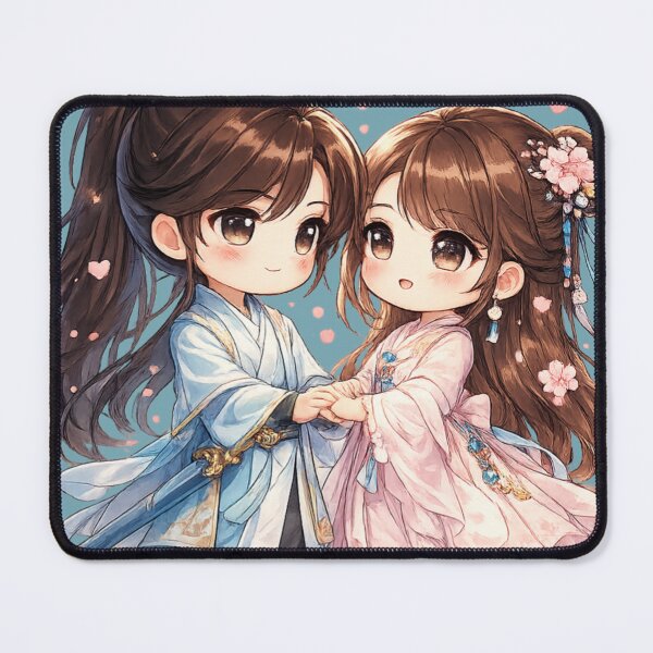 Item preview, Cute Chibi Xianxia Anime Couple - Sweet Cultivator Love designed and sold by Redark01.