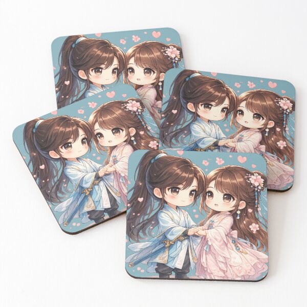 Item preview, Cute Chibi Xianxia Anime Couple - Sweet Cultivator Love designed and sold by Redark01.