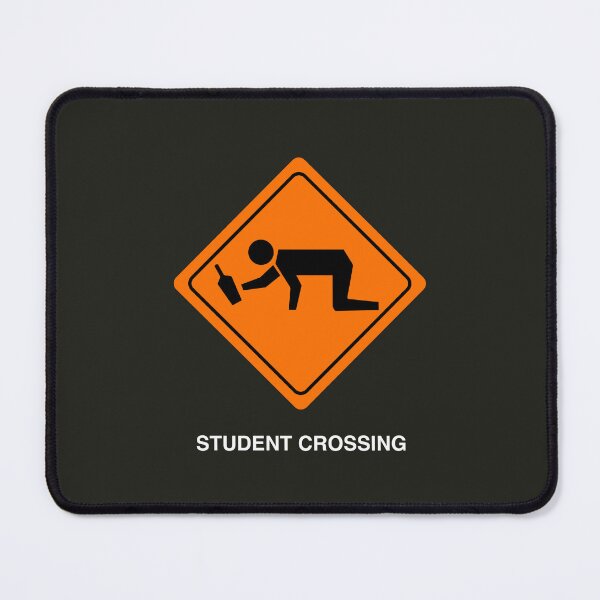 Item preview, Student crossing funny meme design designed and sold by expresivedesign.
