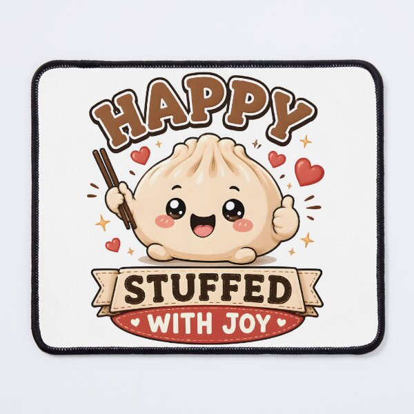 Item preview, Happy Dumpling - Stuffed With Joy Cute Kawaii Food designed and sold by Snackwear Apparel.