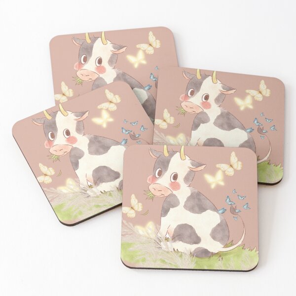 Item preview, Cow and Butterfly Art designed and sold by Extremeallie.