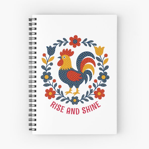 Item preview, Backyard Chicken Rise and Shine Folk Art designed and sold by AntiqueImages.