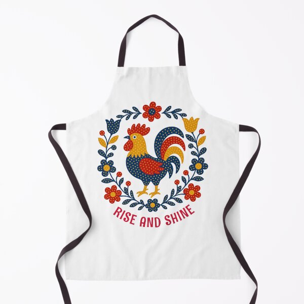Item preview, Backyard Chicken Rise and Shine Folk Art designed and sold by AntiqueImages.