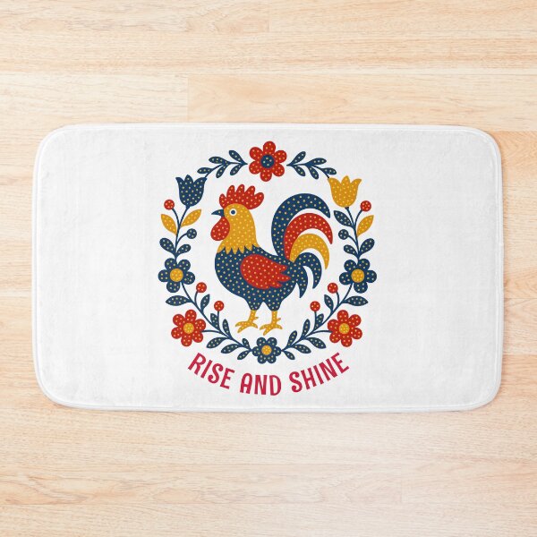 Item preview, Backyard Chicken Rise and Shine Folk Art designed and sold by AntiqueImages.