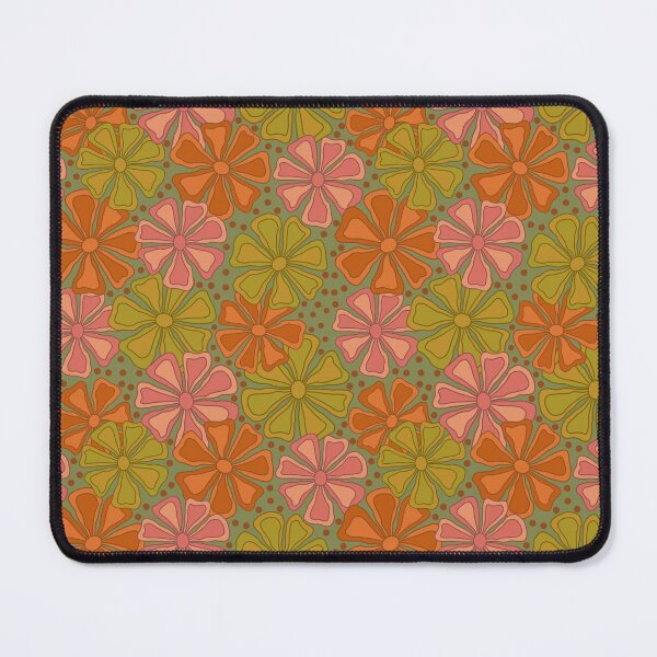 Item preview, Modern flowers on sage background designed and sold by MarySchwindt.