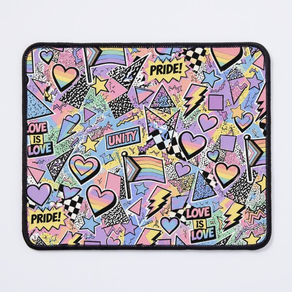 Item preview, Pastel Comic Pop Art 80s MTV Cartoon Pride Pattern designed and sold by BeJolley.