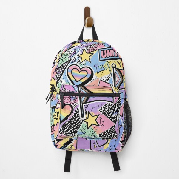 Item preview, Pastel Comic Pop Art 80s MTV Cartoon Pride Pattern designed and sold by BeJolley.