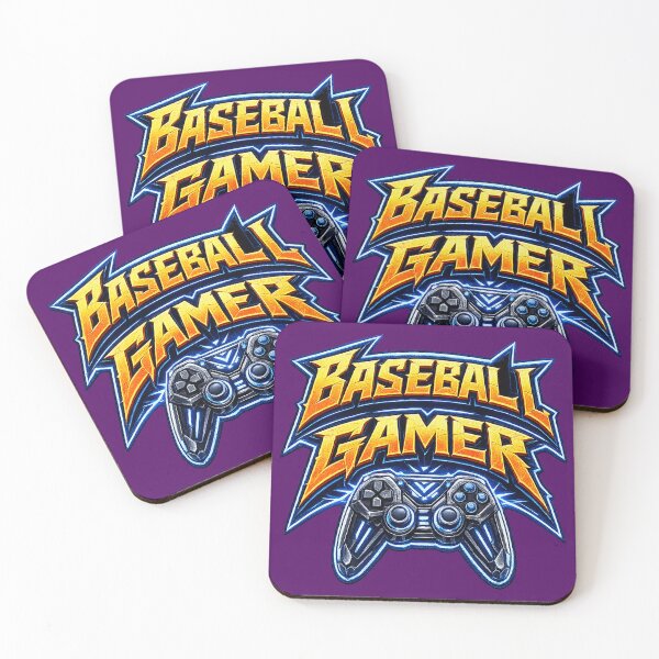 Item preview, ⚡GAMER BASEBALL GEEK NERD RETRO PRINT designed and sold by Atelier RLGS.