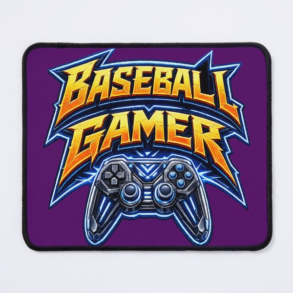 Item preview, ⚡GAMER BASEBALL GEEK NERD RETRO PRINT designed and sold by Atelier RLGS.
