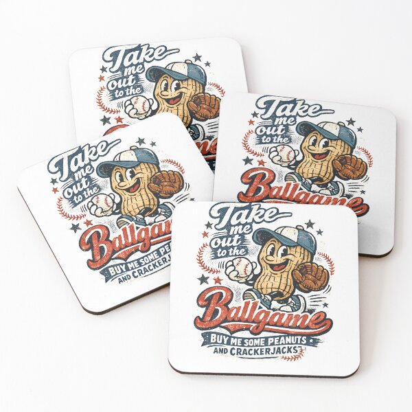 Item preview, Baseball Lover Take Me Out To The Ballgame Vintage Baseball Fan Retro Sports Quote Peanuts And Crackerjacks Game Day designed and sold by designstoriesMK.