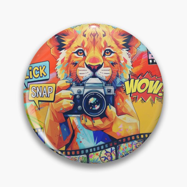 Item preview, Cute Lion Photographer | Kids Safari Camera Art designed and sold by bewitchedcuties.