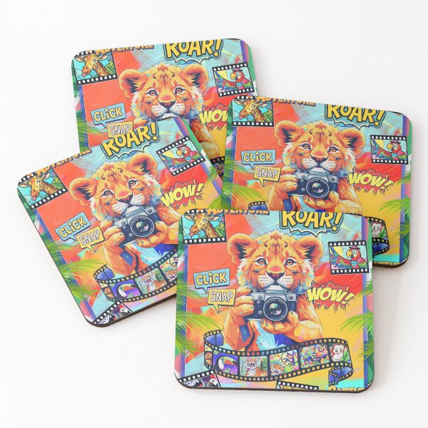 Item preview, Cute Lion Photographer | Kids Safari Camera Art designed and sold by bewitchedcuties.