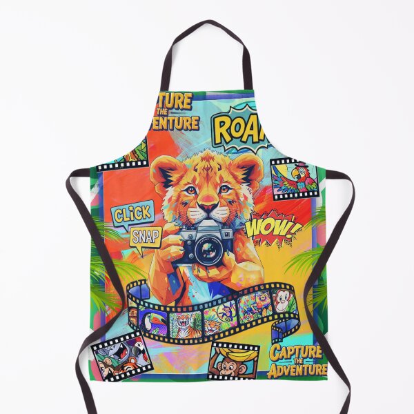 Item preview, Cute Lion Photographer | Kids Safari Camera Art designed and sold by bewitchedcuties.